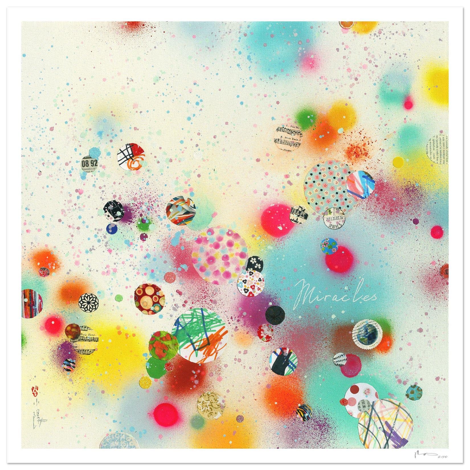 Miracles - Fine art giclÃCe print, Handgedrucktes Werk, Siebdruck – Print von Xiaoyang Galas
