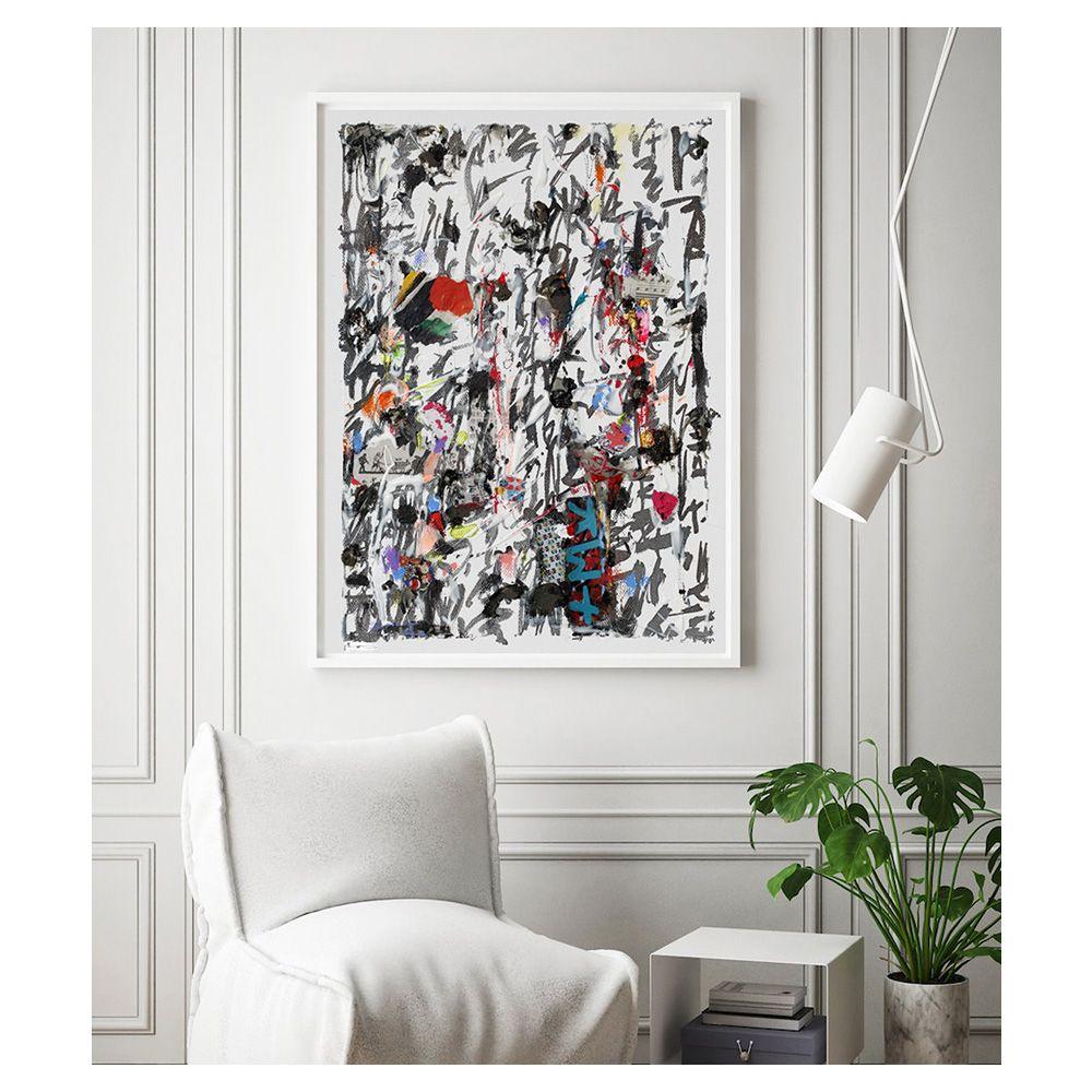 Prayer II - Fine art giclÃCe print, Digital on Watercolor Paper - Abstract Print by Xiaoyang Galas