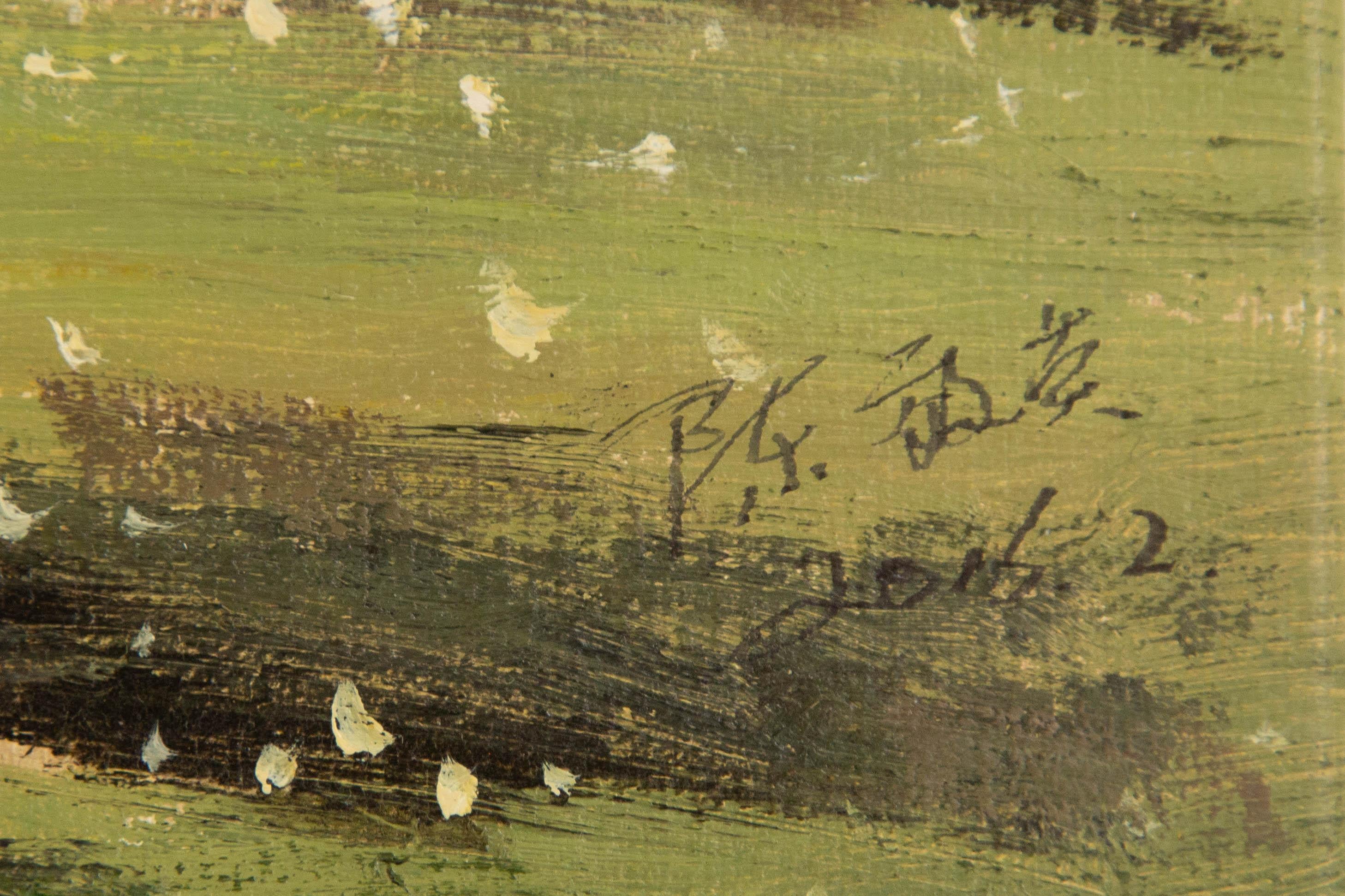 Xiaoying Chen Landschaft Original Öl auf Leinwand 