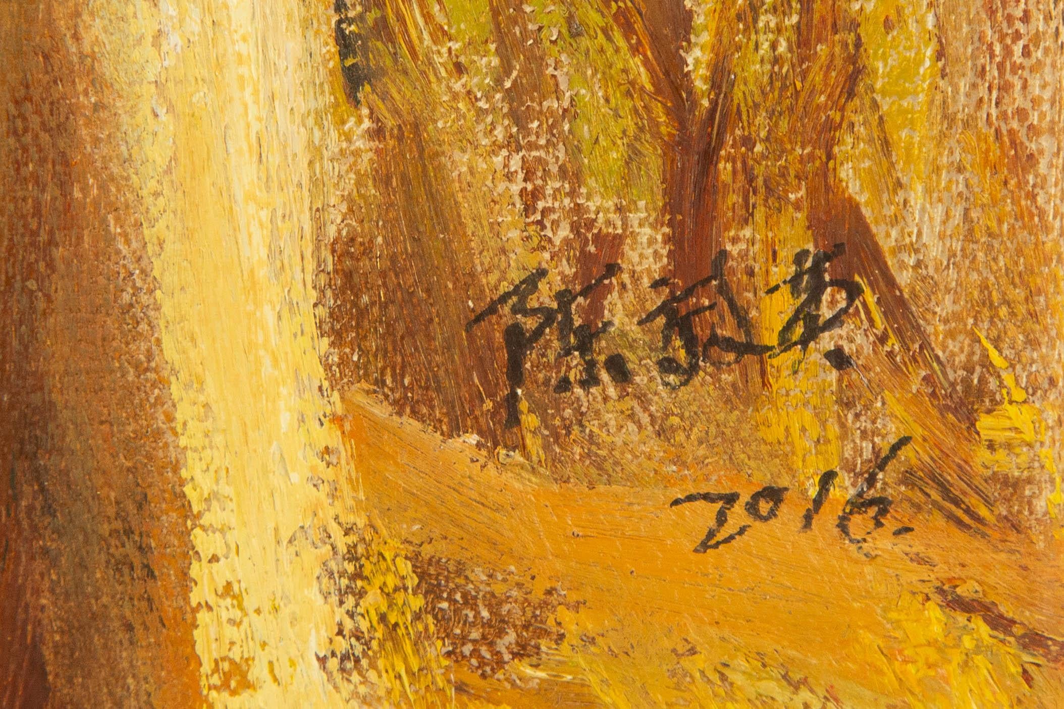 Xiaoying Chen Paysage Huile originale sur toile 