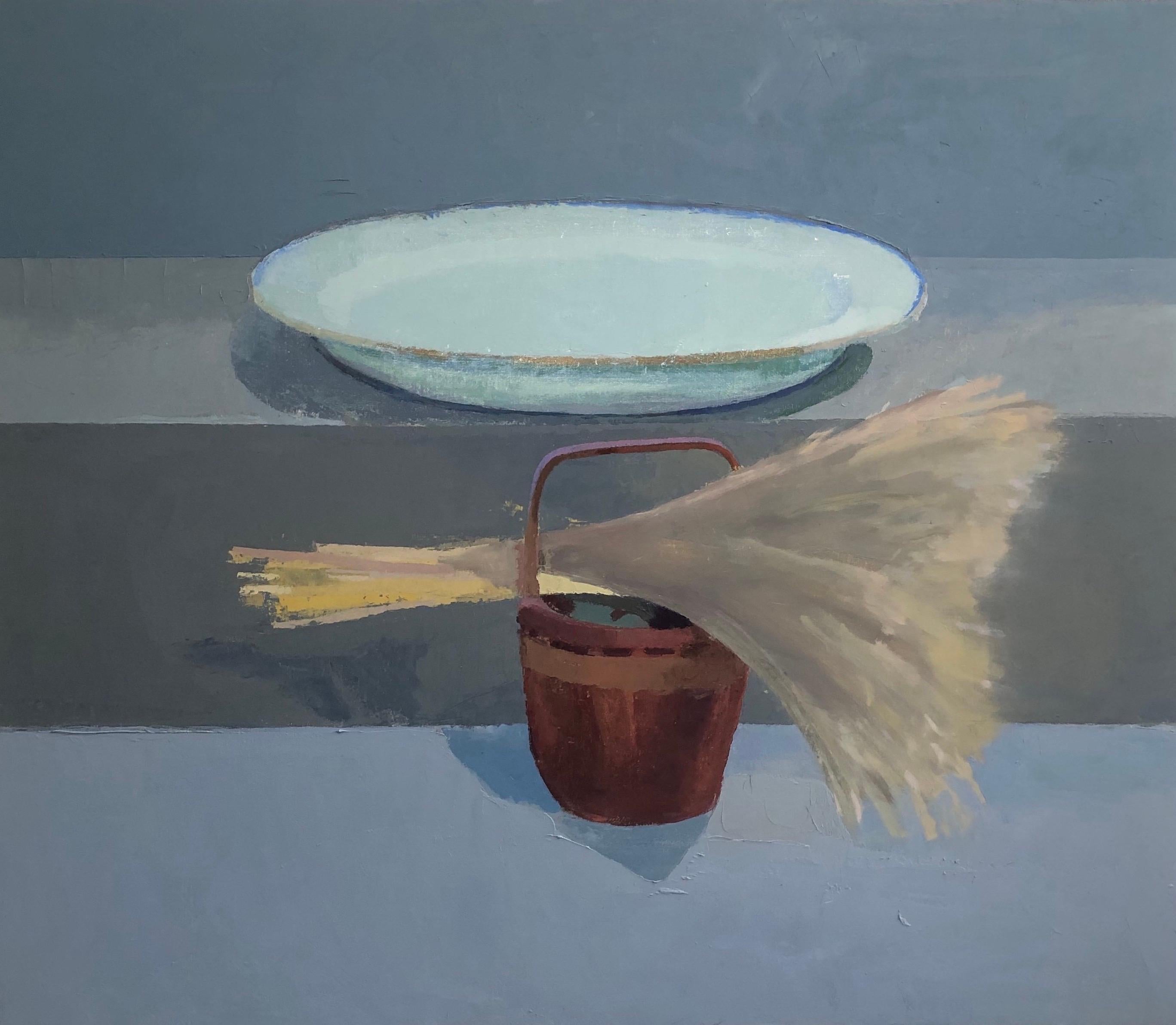 Xico Greenwald Still-Life Painting - Gray Still LIfe