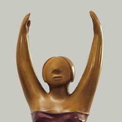 Sculpture en bronze - Yoga, n° 6, 2009 du célèbre artiste chinois Xie Ai Ge