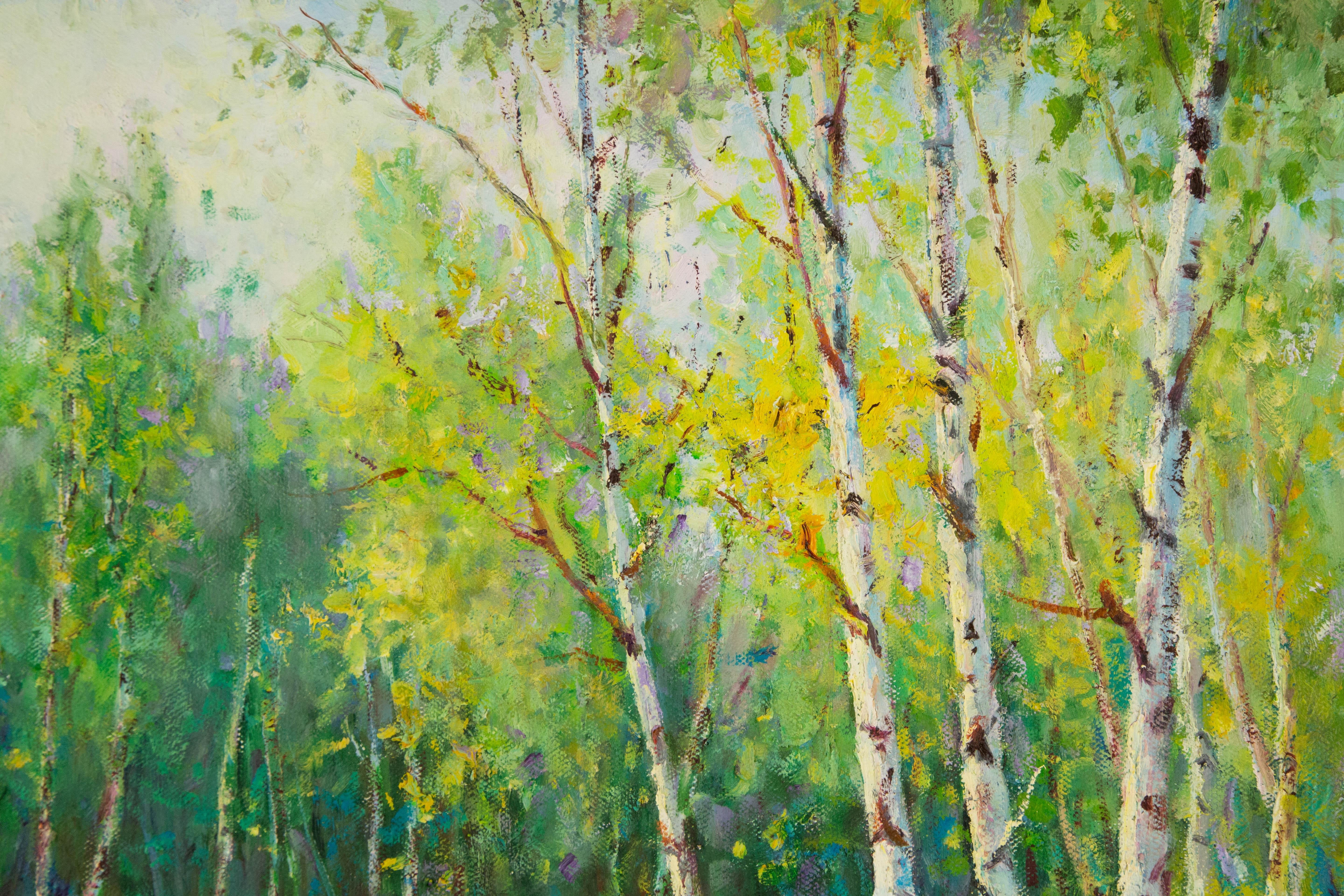 XiFang Wang Impressionist Original Öl auf Leinwand 