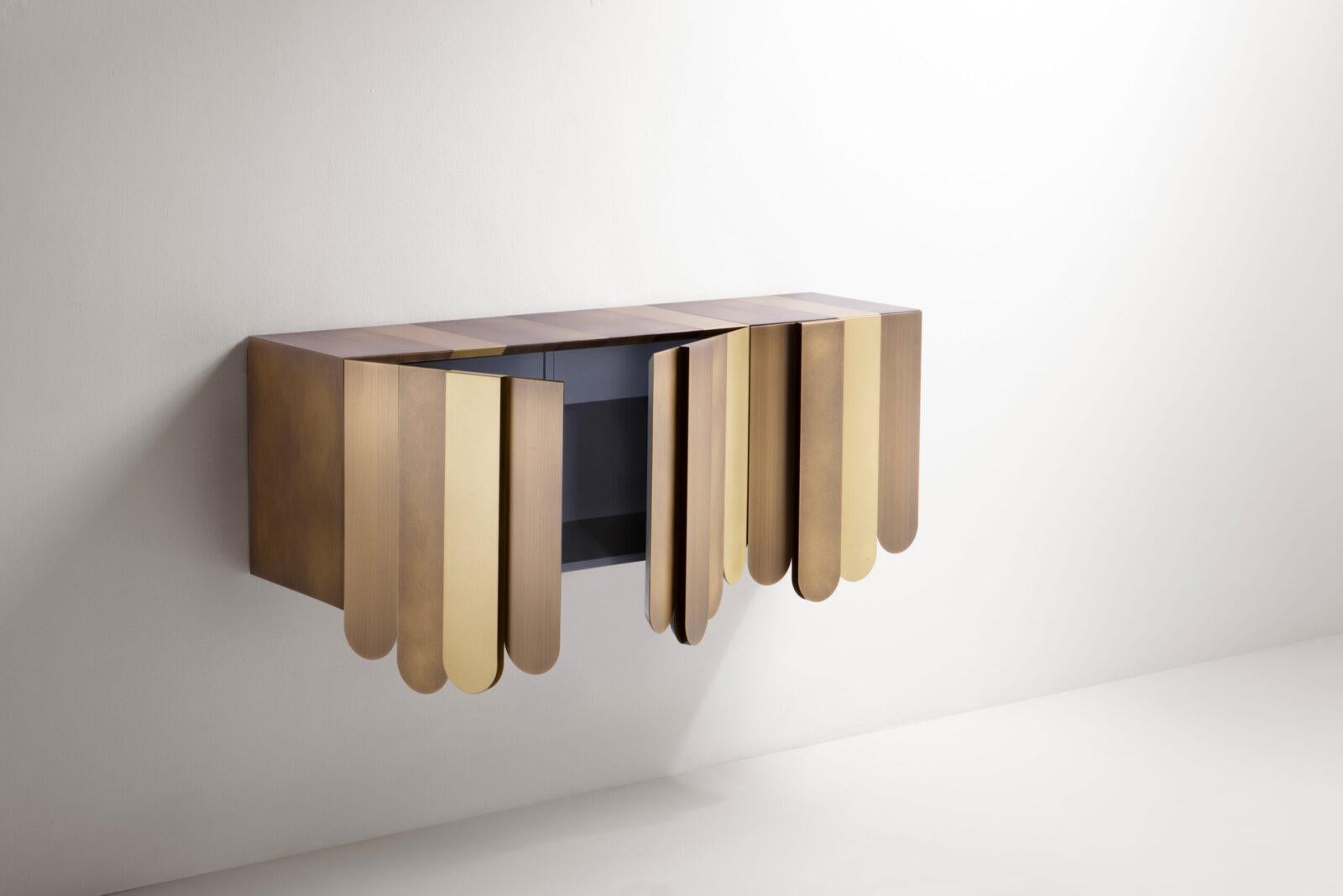 Italian Xilo Console by De Castelli For Sale