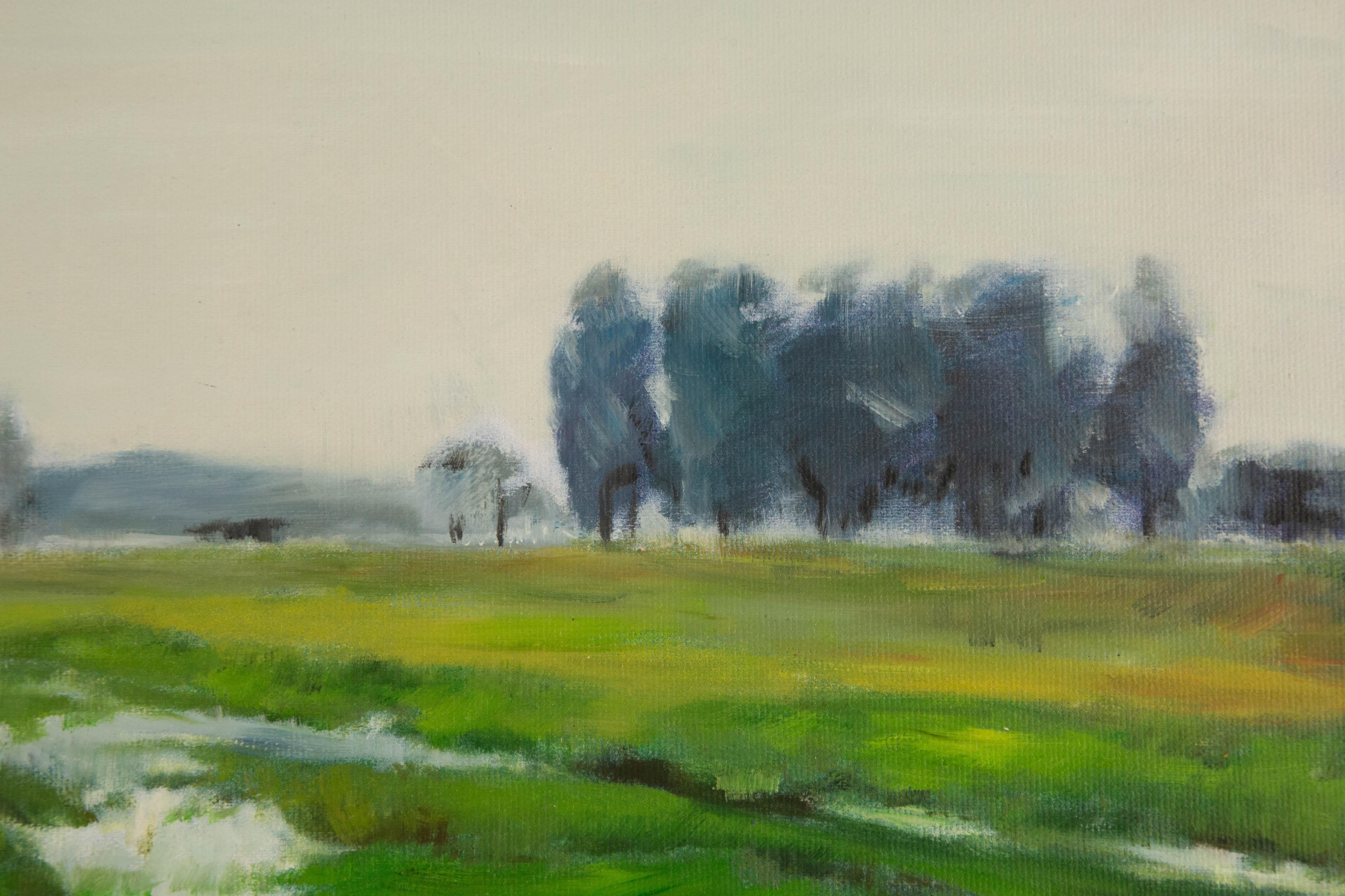 Xin Li Impresionista Óleo Original Sobre Lienzo 