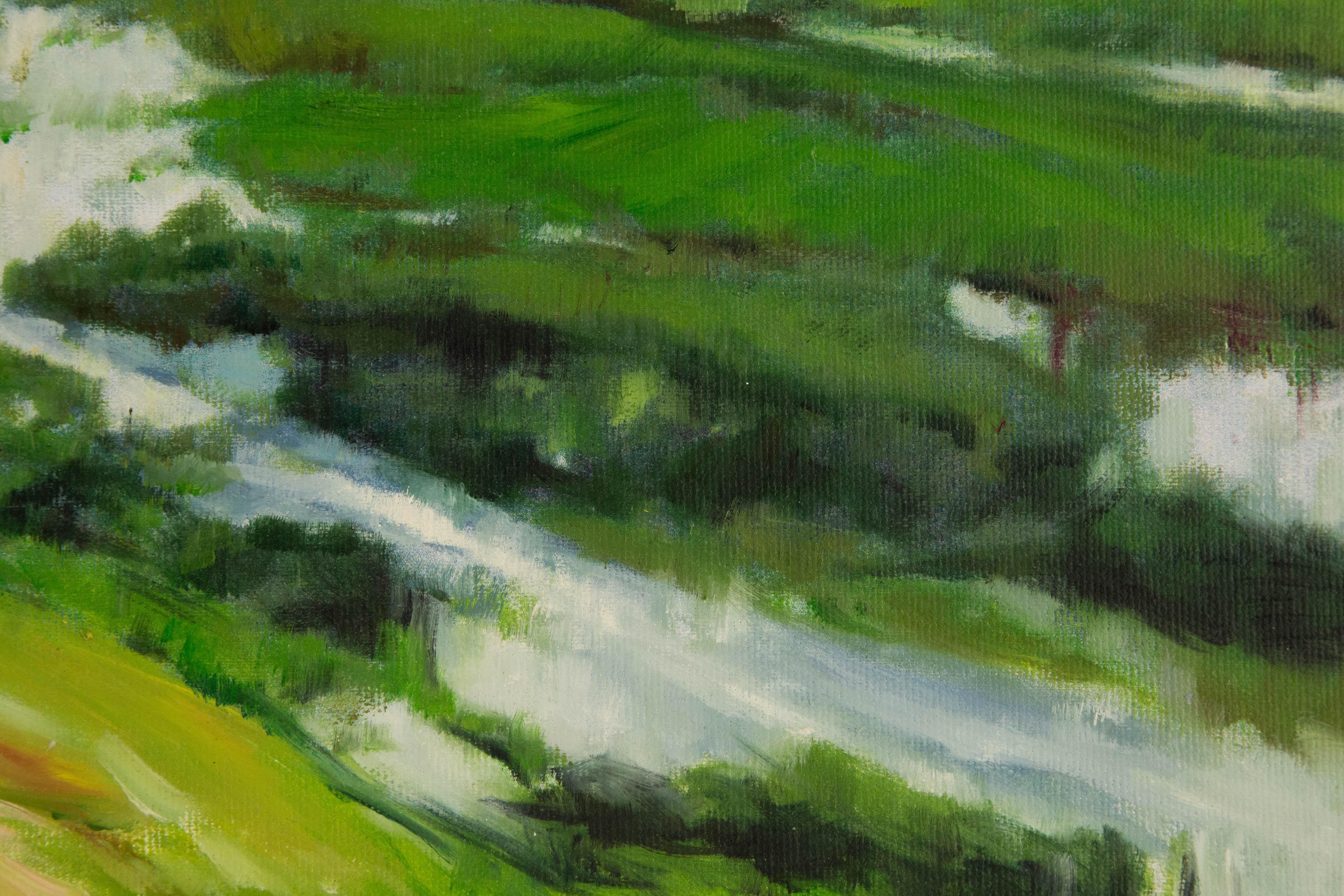 Xin Li Impresionista Óleo Original Sobre Lienzo 