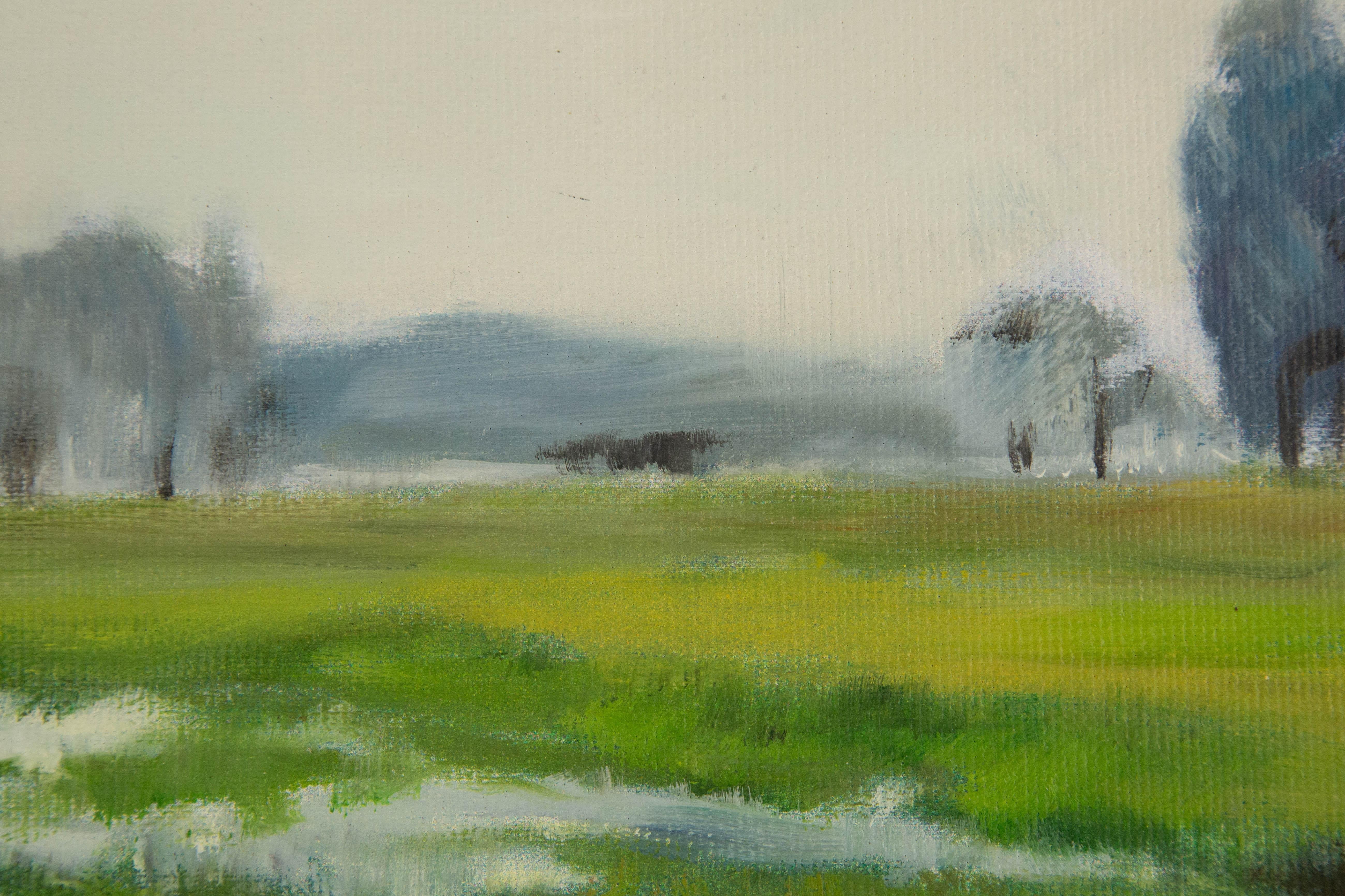 Xin Li Impresionista Óleo Original Sobre Lienzo 