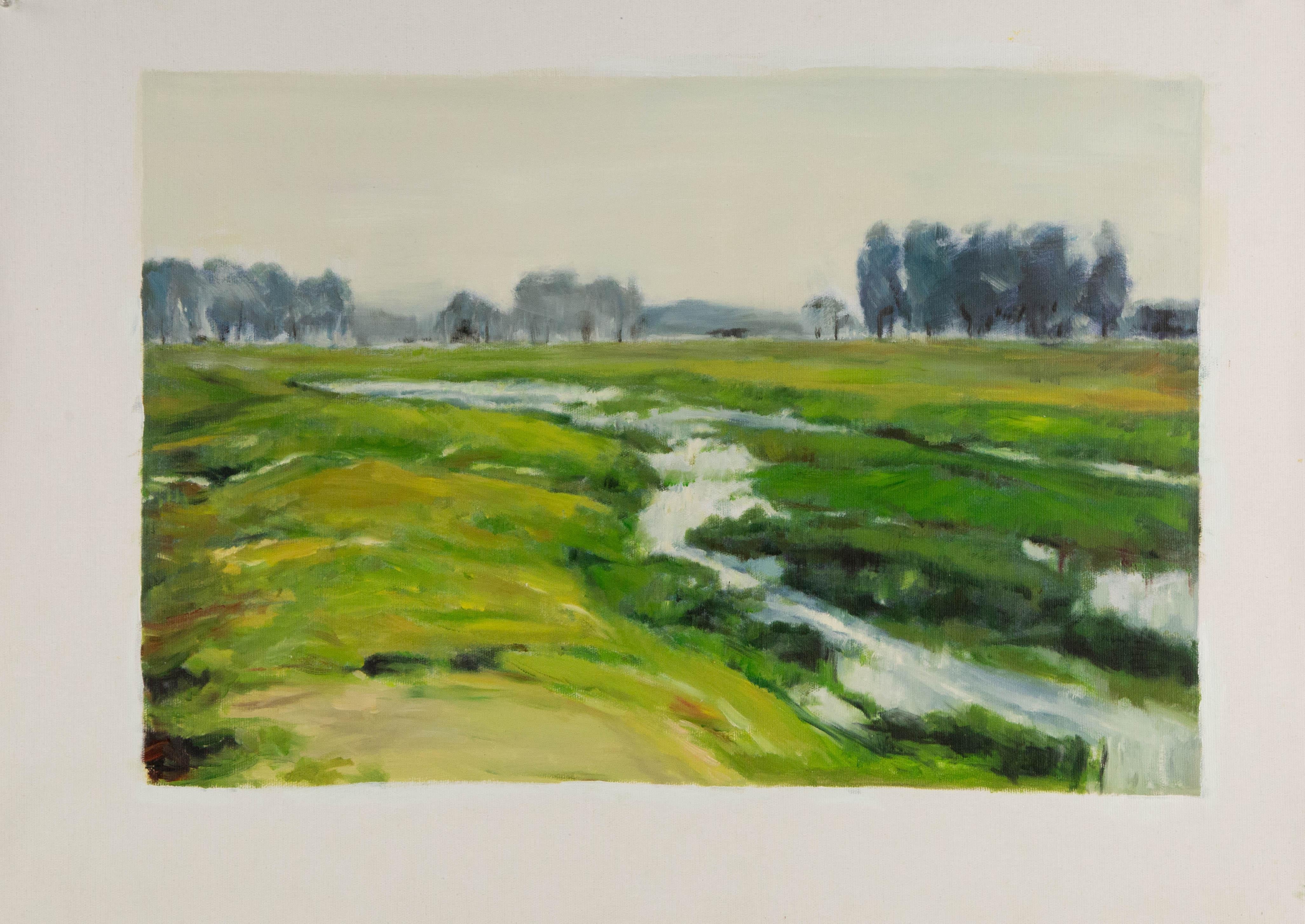 Xin Li Impresionista Óleo Original Sobre Lienzo 