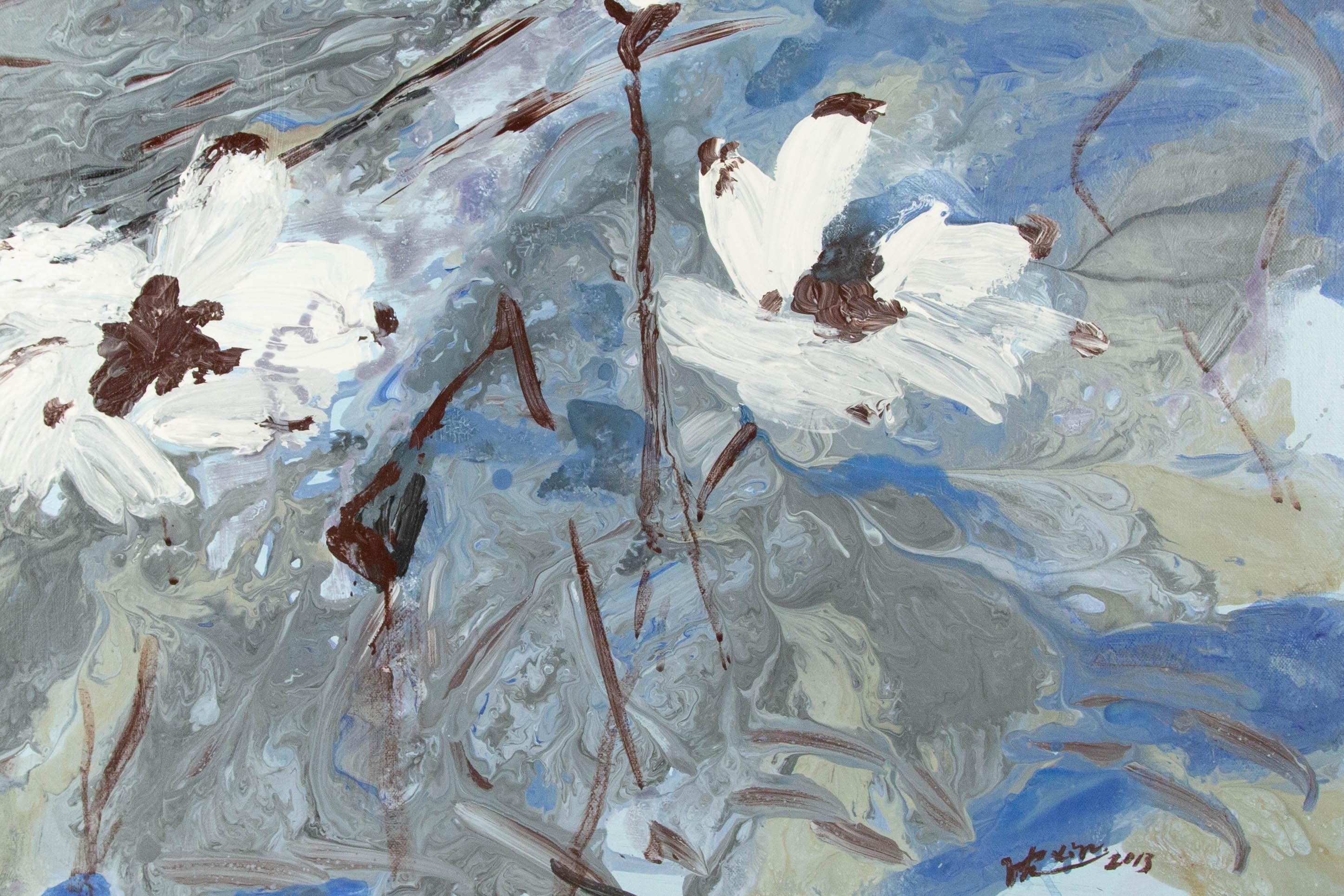 Xin Shen Contemporary Original Acrylic On Canvas 