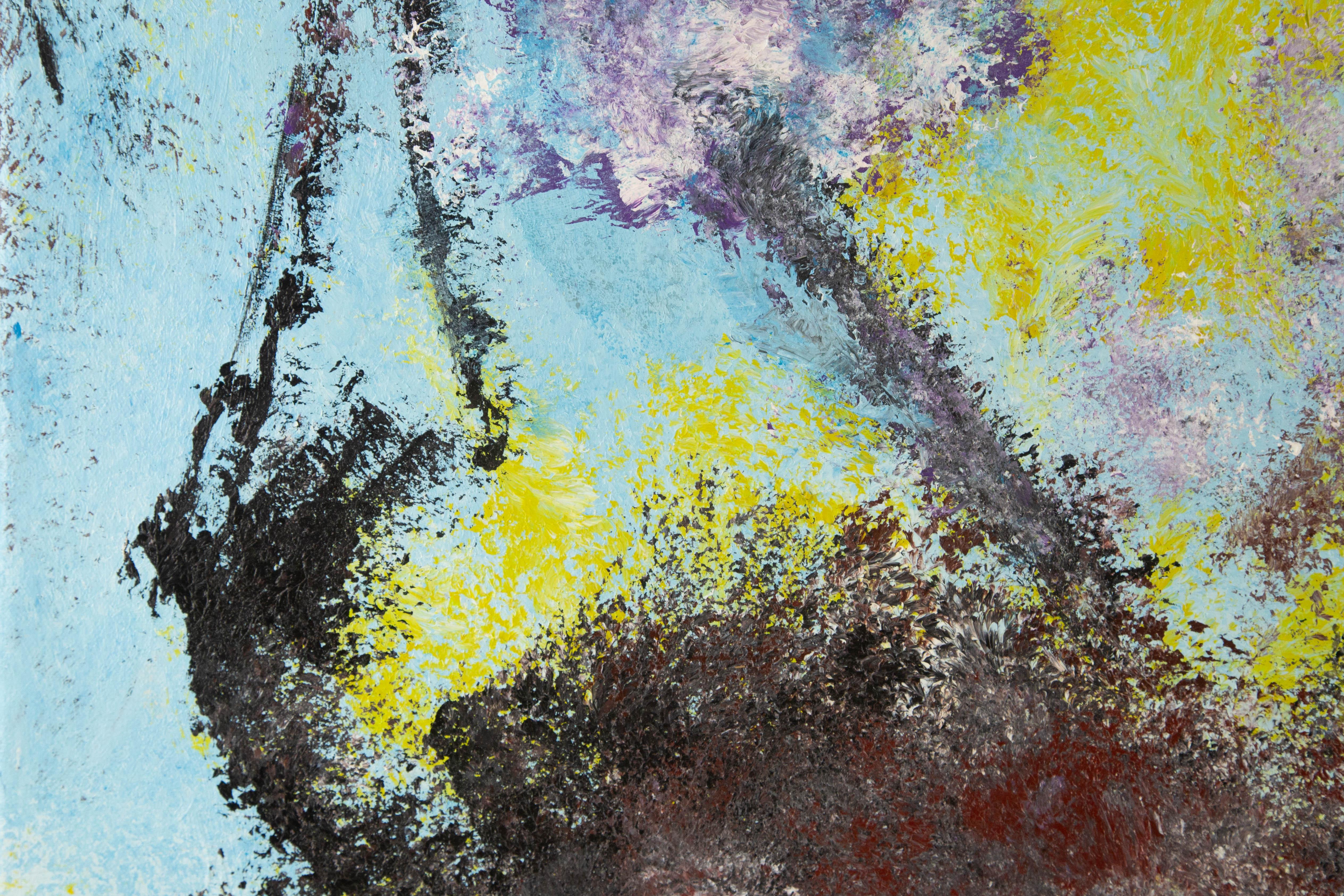 Xin Shen Floral Original-Acryl auf Leinwand 