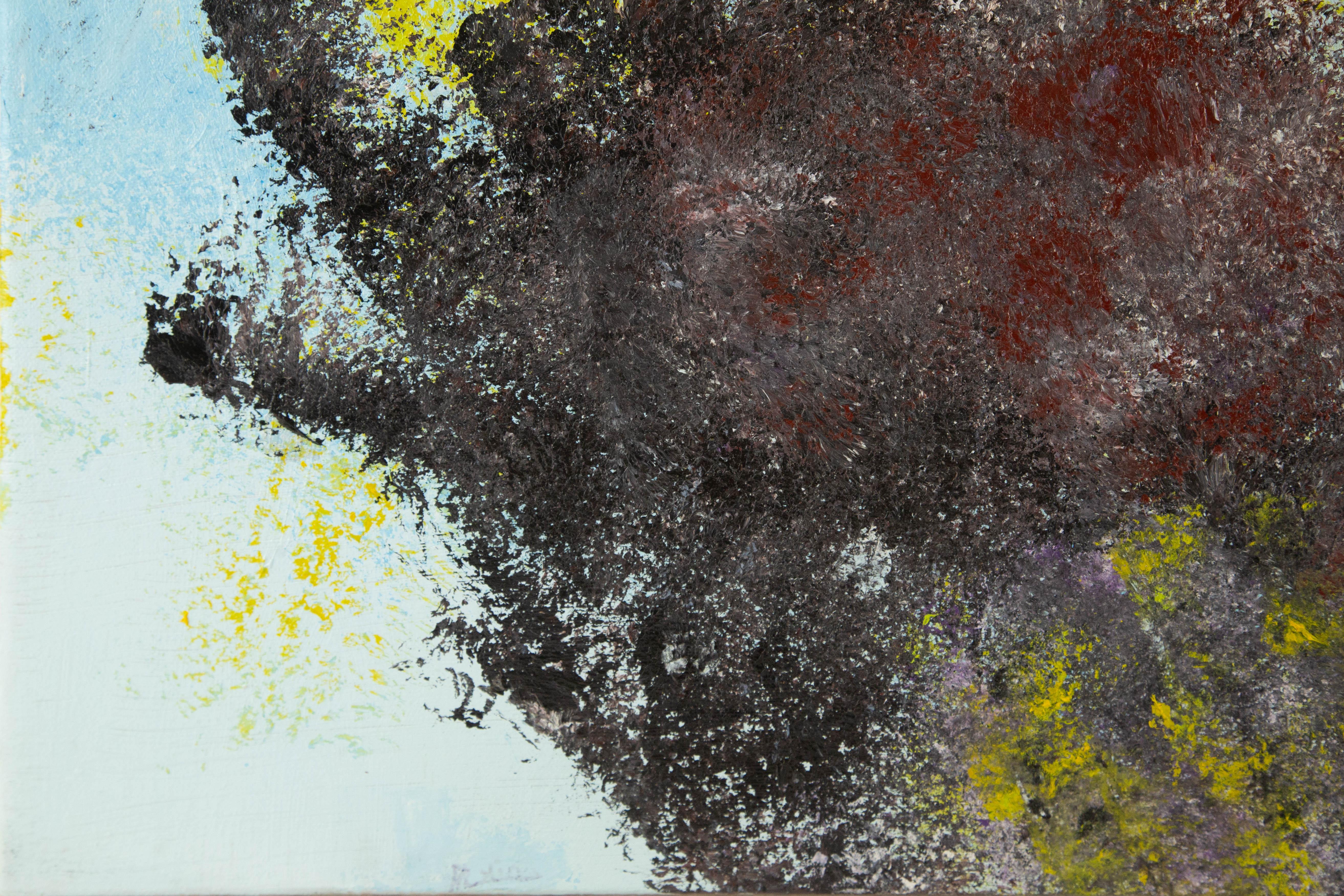 Xin Shen Floral Original-Acryl auf Leinwand 