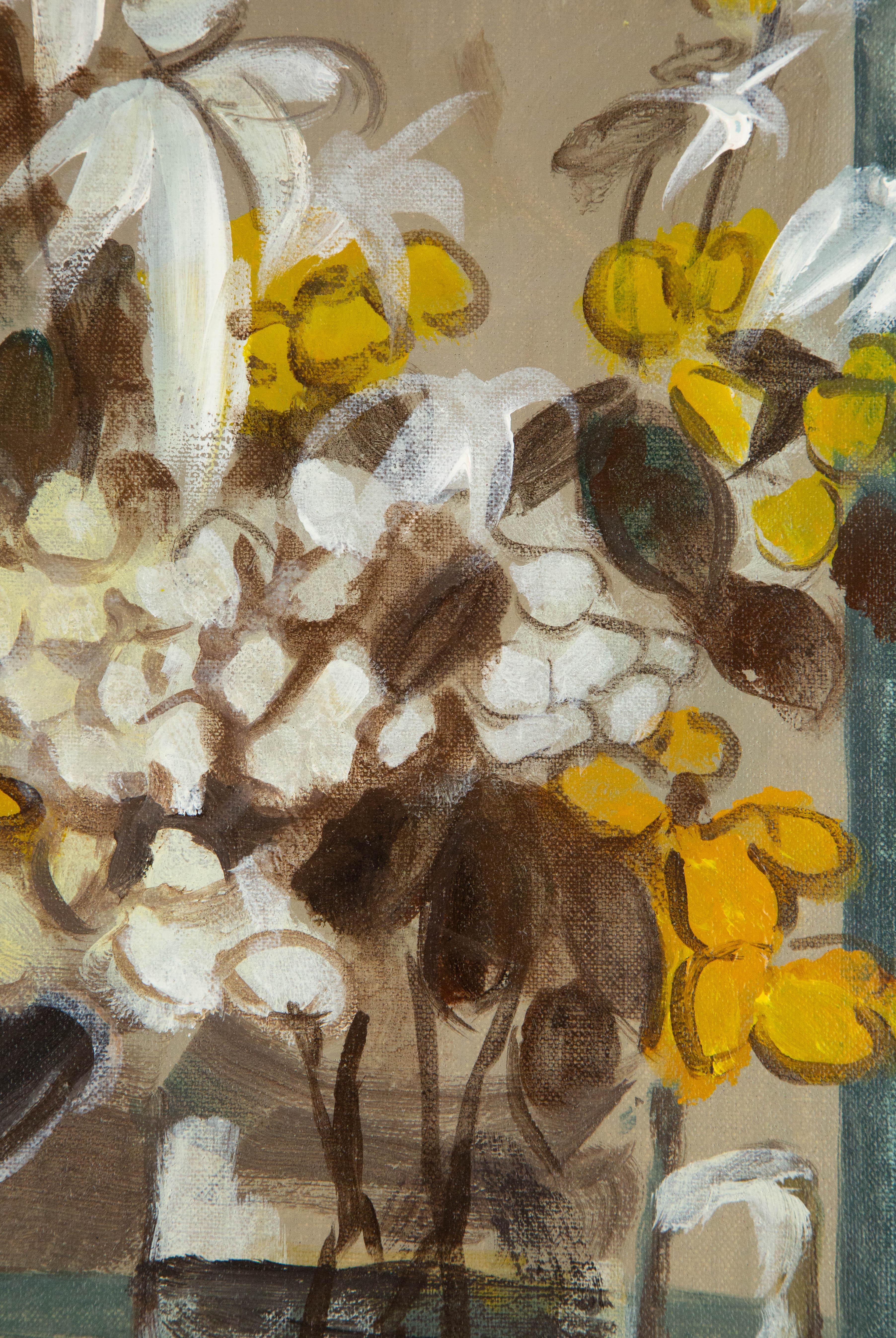 Xin Shen Still Life Original Oil On Canvas 