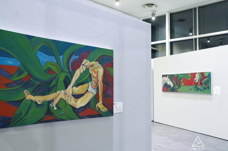 Xin Wen Omniscient Blossom of the Red Earth’s Son oil on linen For