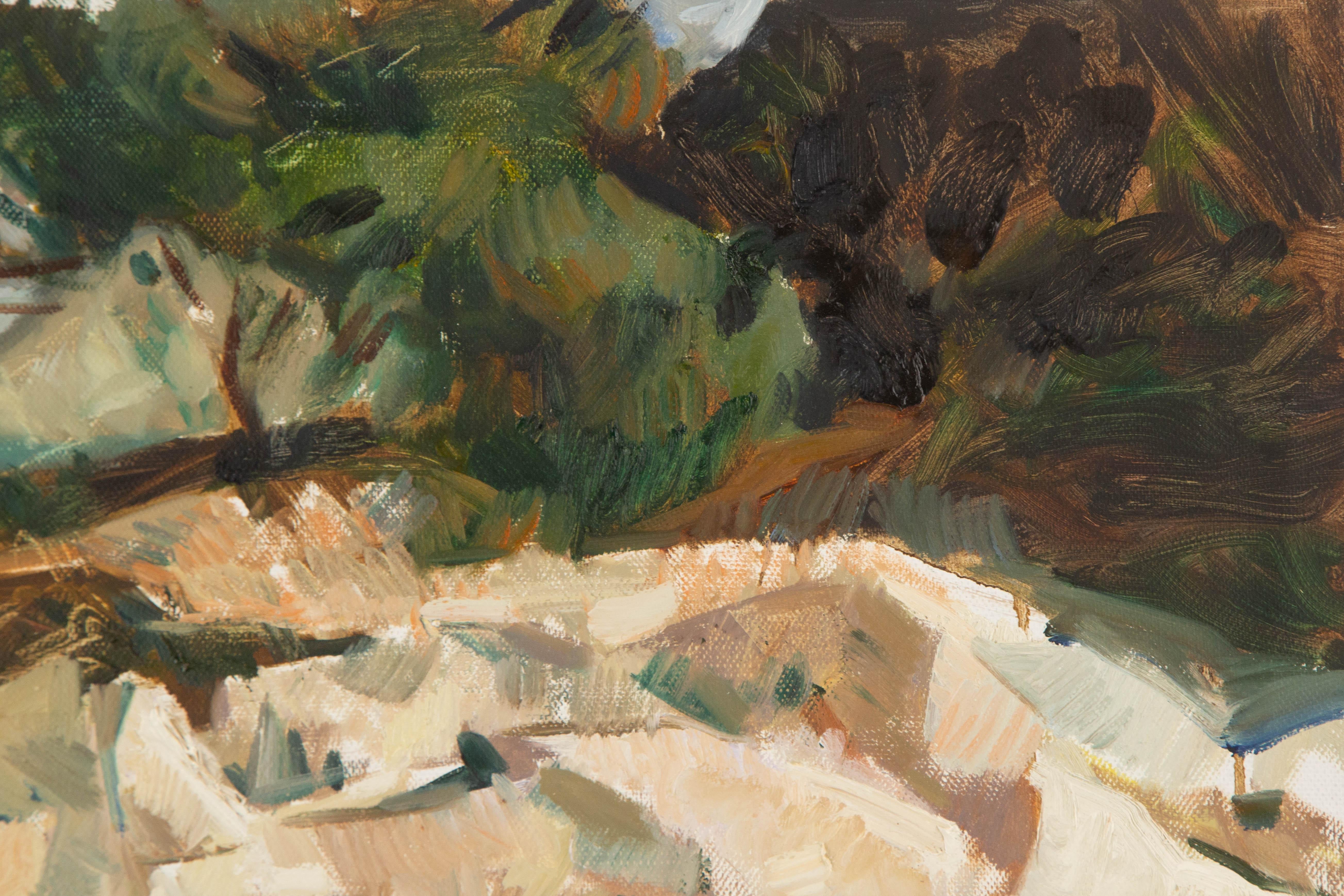 Xing Wei Landschaft Original Öl auf Leinwand 