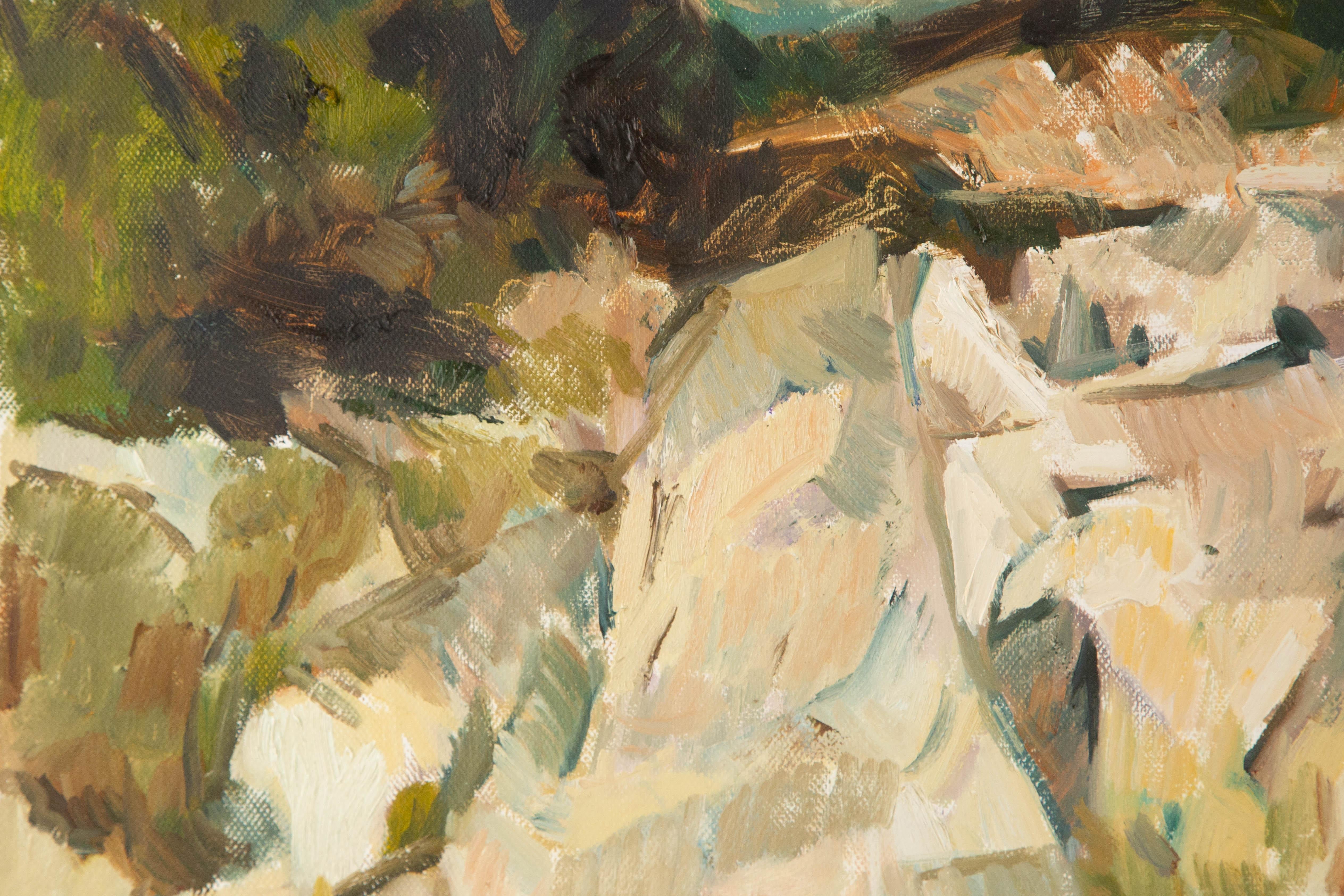 Xing Wei Landschaft Original Öl auf Leinwand 