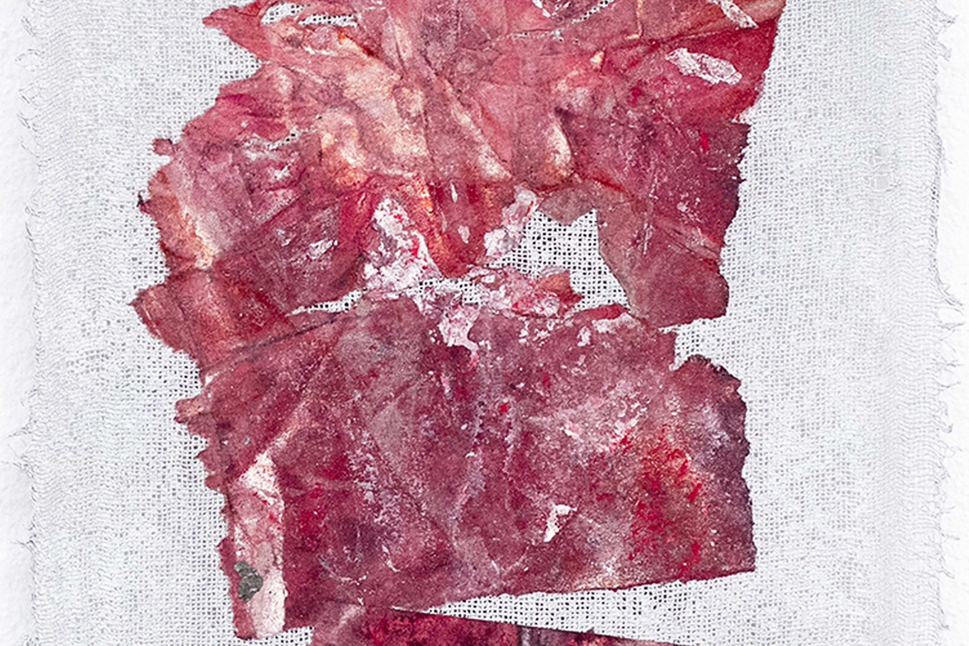 Flesh, Mulberry paper and acrylic on gauze For Sale 3