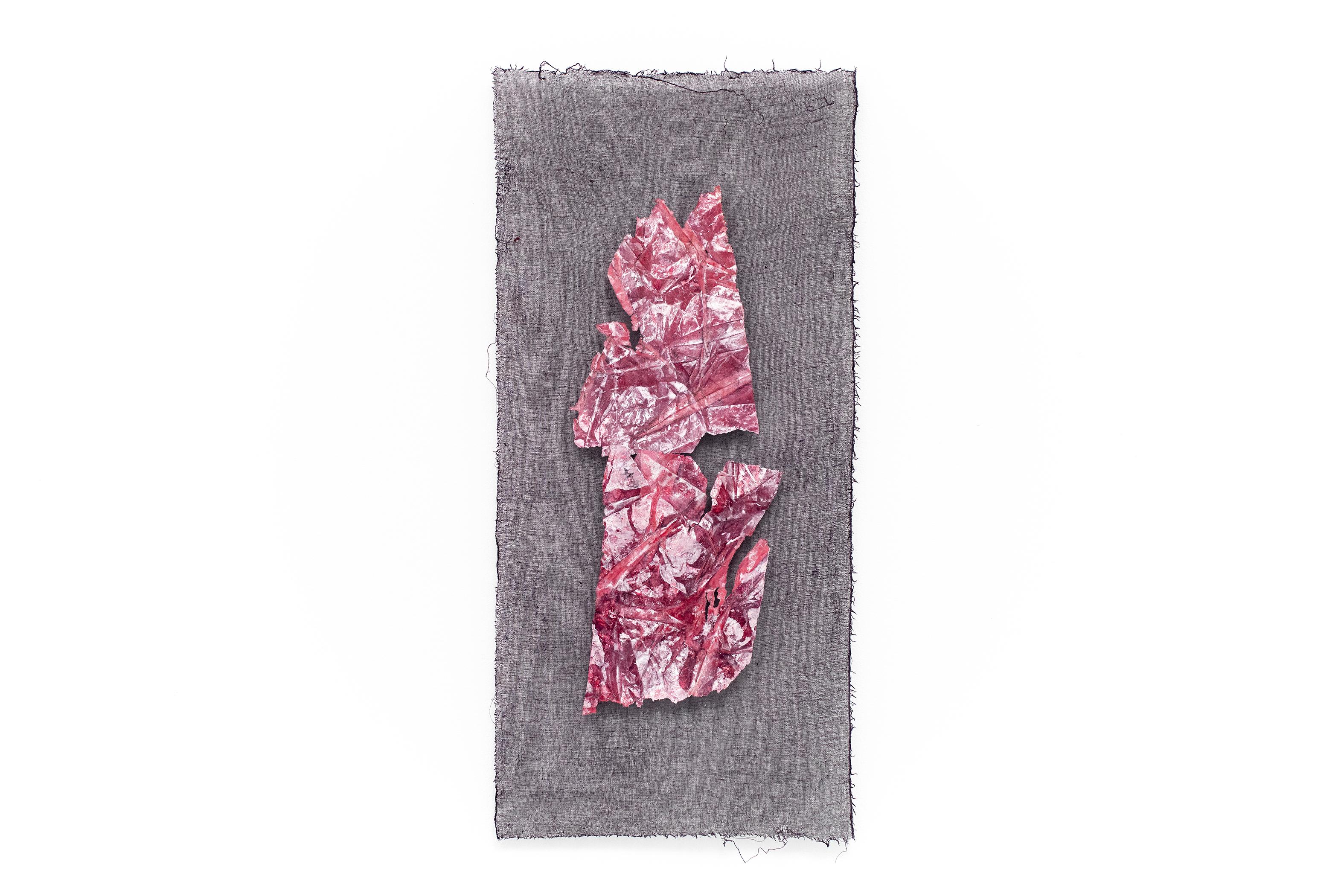 Flesh, Mulberry paper and acrylic on gauze