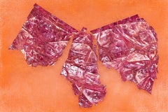 Meat, Mulberry paper and acrylic on gauze