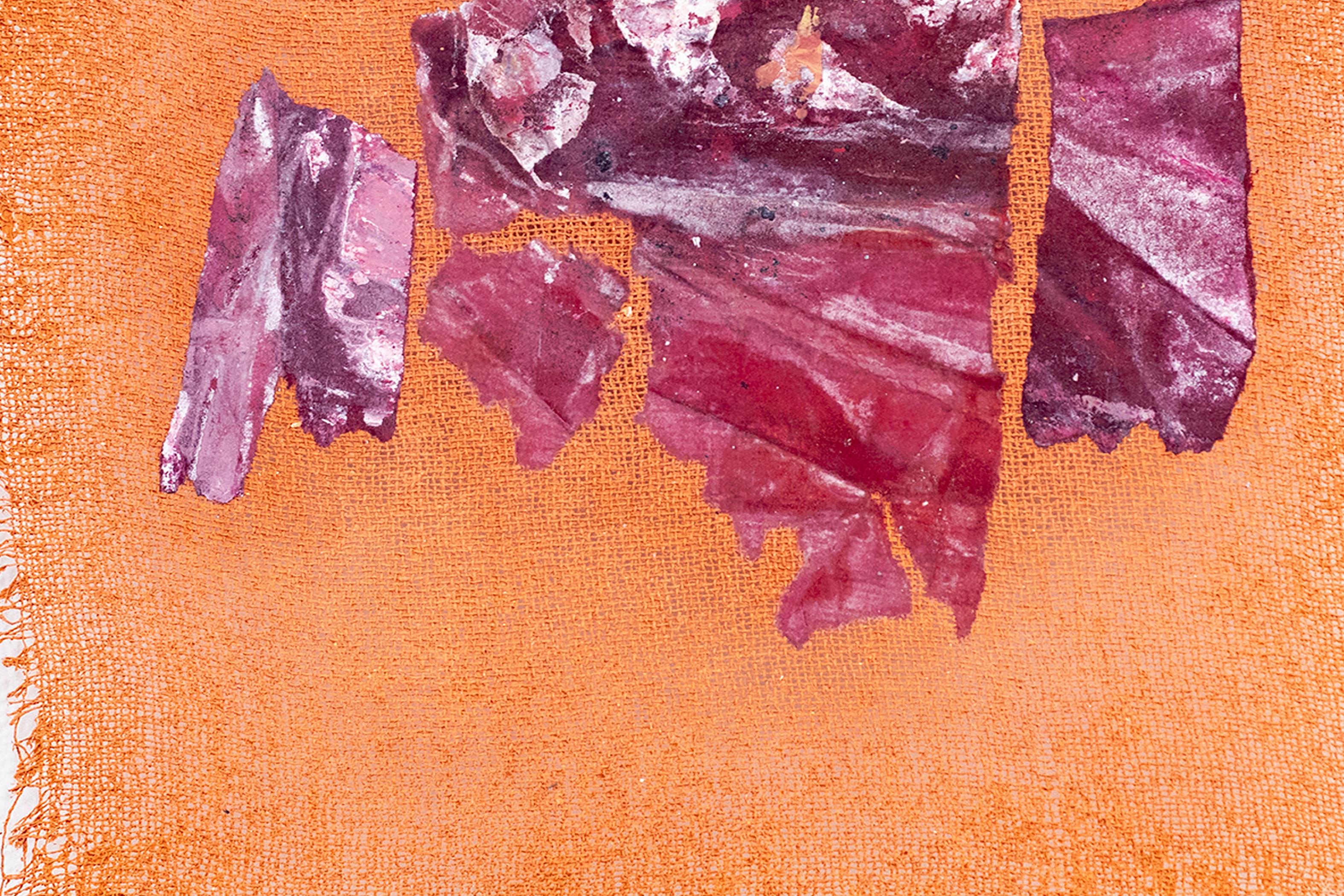 Meat, Mulberry paper and acrylic on gauze 3