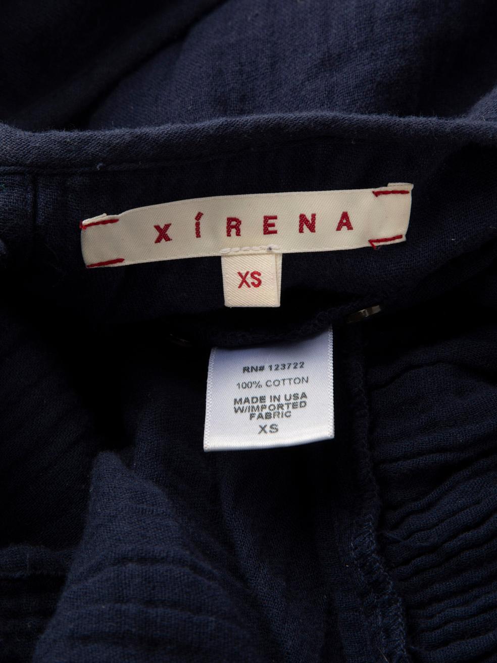 Xirena Navy Button Down Midi Dress Size XS For Sale 3