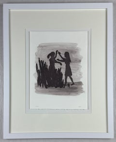 Xisco Mensua Spanischer Künstler 1995 original signiert gerahmt Gravur Druck n7