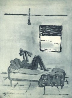 Xisco Mensua, spanischer Künstler, 1995, Original, handsignierter Kupferstich 12,6x9,4 in n9