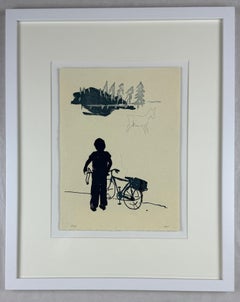 Xisco Mensua Spanish /artist 1995 original signed framed engraving print n10