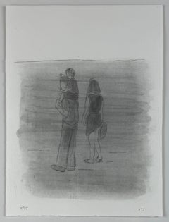 Xisco Mensua Español /artista 1995 grabado original enmarcado y firmado n14