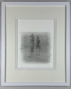 Xisco Mensua Spanish /artist 1995 original signed framed engraving print n14