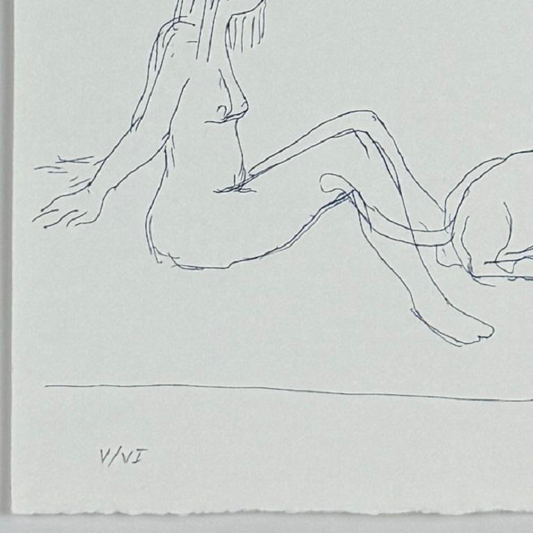 Xisco Mensua Spanish artist 1995 original signed framed engraving print n2 For Sale 3