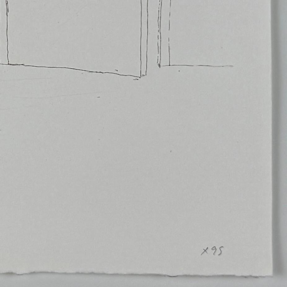 Xisco Mensua Artista español 1995 grabado original firmado y enmarcado n3 en venta 2
