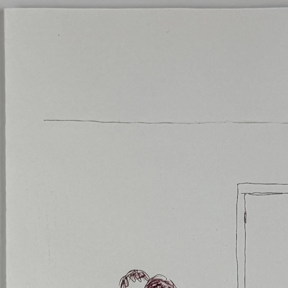 Xisco Mensua Artista español 1995 grabado original firmado y enmarcado n3 en venta 4