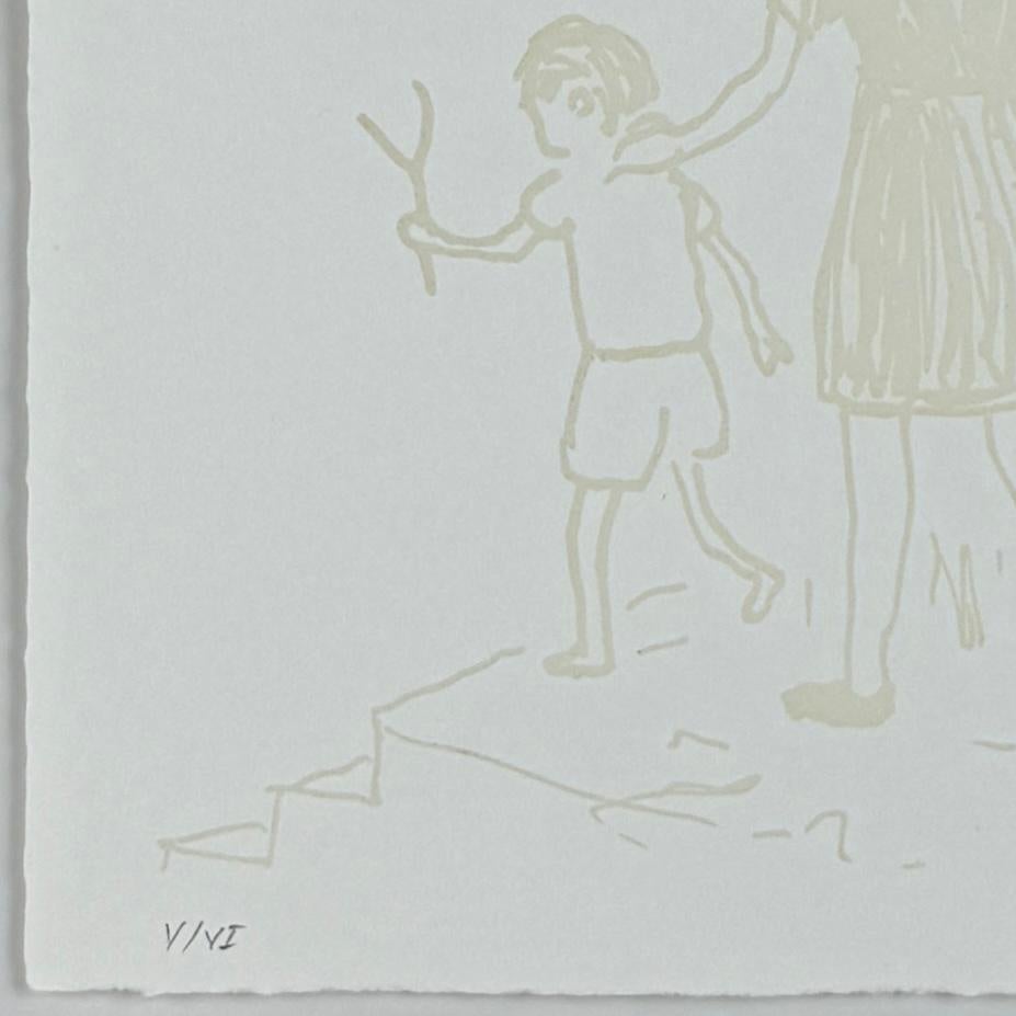 Xisco Mensua artista spagnolo 1995 stampa originale incisa e firmata n5 in vendita 3