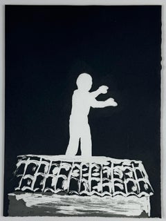 Xisco Mensua Artista spagnolo 1995 Stampa originale incisa e firmata n6