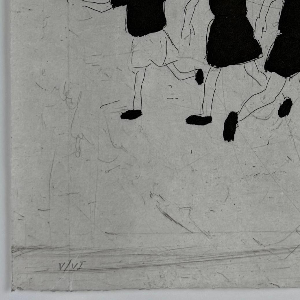 Xisco Mensua Artista español 1995 grabado original firmado y enmarcado n8 en venta 3