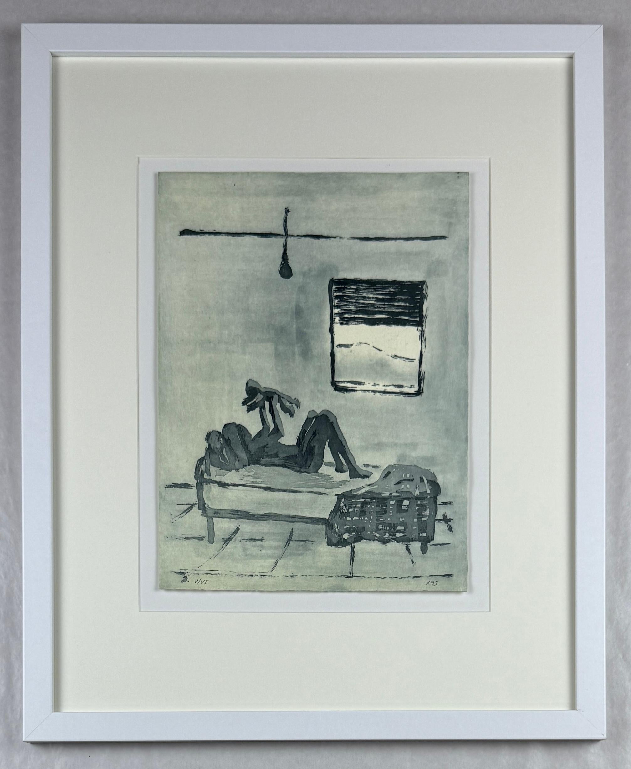 Xisco Mensua (España, 1960)
Sin título de la carpeta "Junio - Julio", 1995
grabado sobre papel
32 x 24 cm (12,6 x 9,5 pulg.)
Edición de 6
Marco 16x20 pulg.
ID: MEN1253-001-006_9
Firmado a mano por el