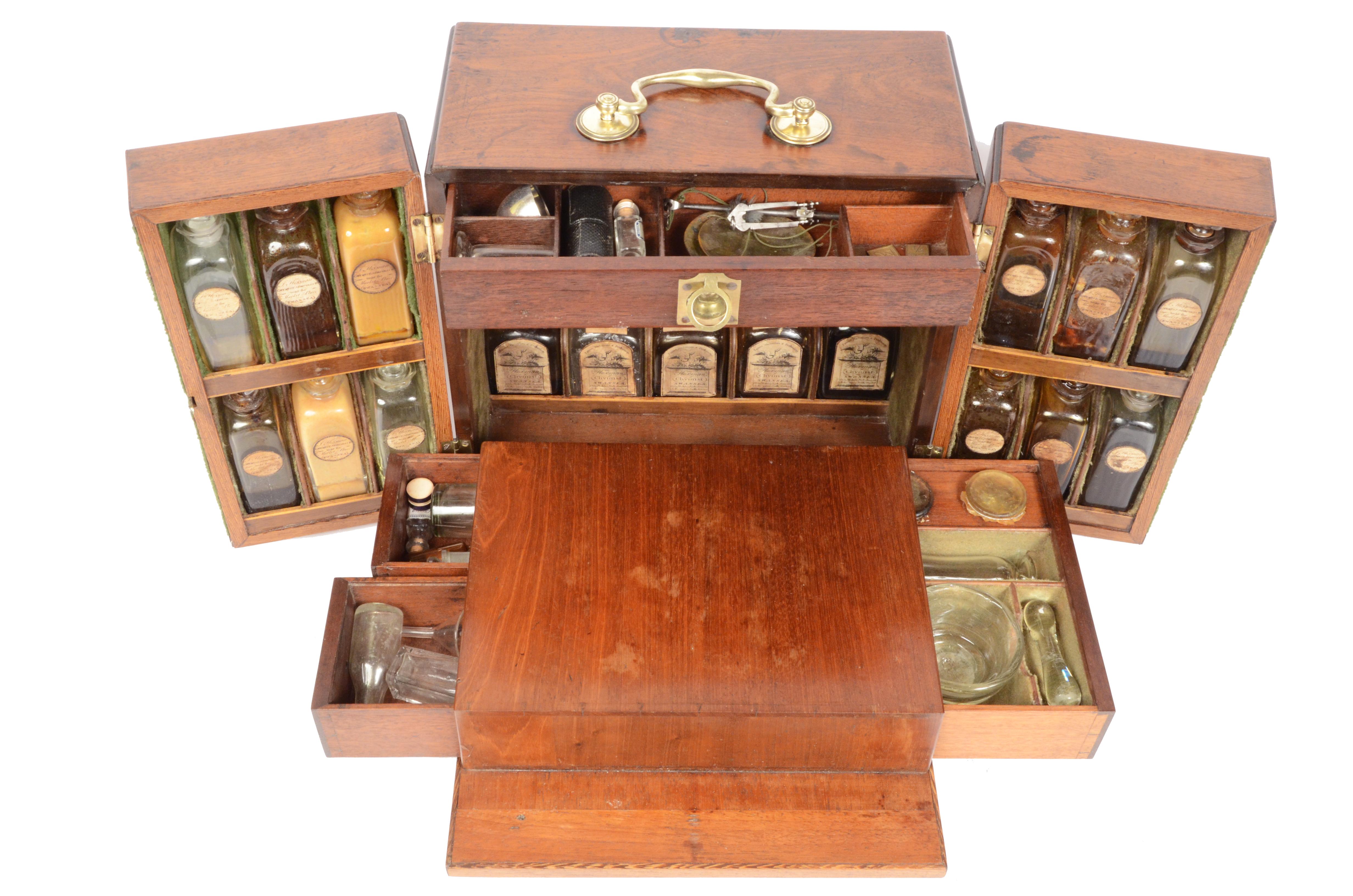 XIX Century English Apothecary Set Cabinet Medicines & Perfumery J Hexam Chymist For Sale 11