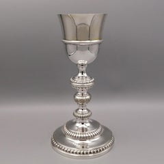 XIX ° Century Italian 800 Silver Liturgical Chalice