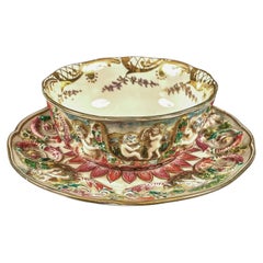 XIX Century Italian Capodimonte Signed Porcelain Cup
