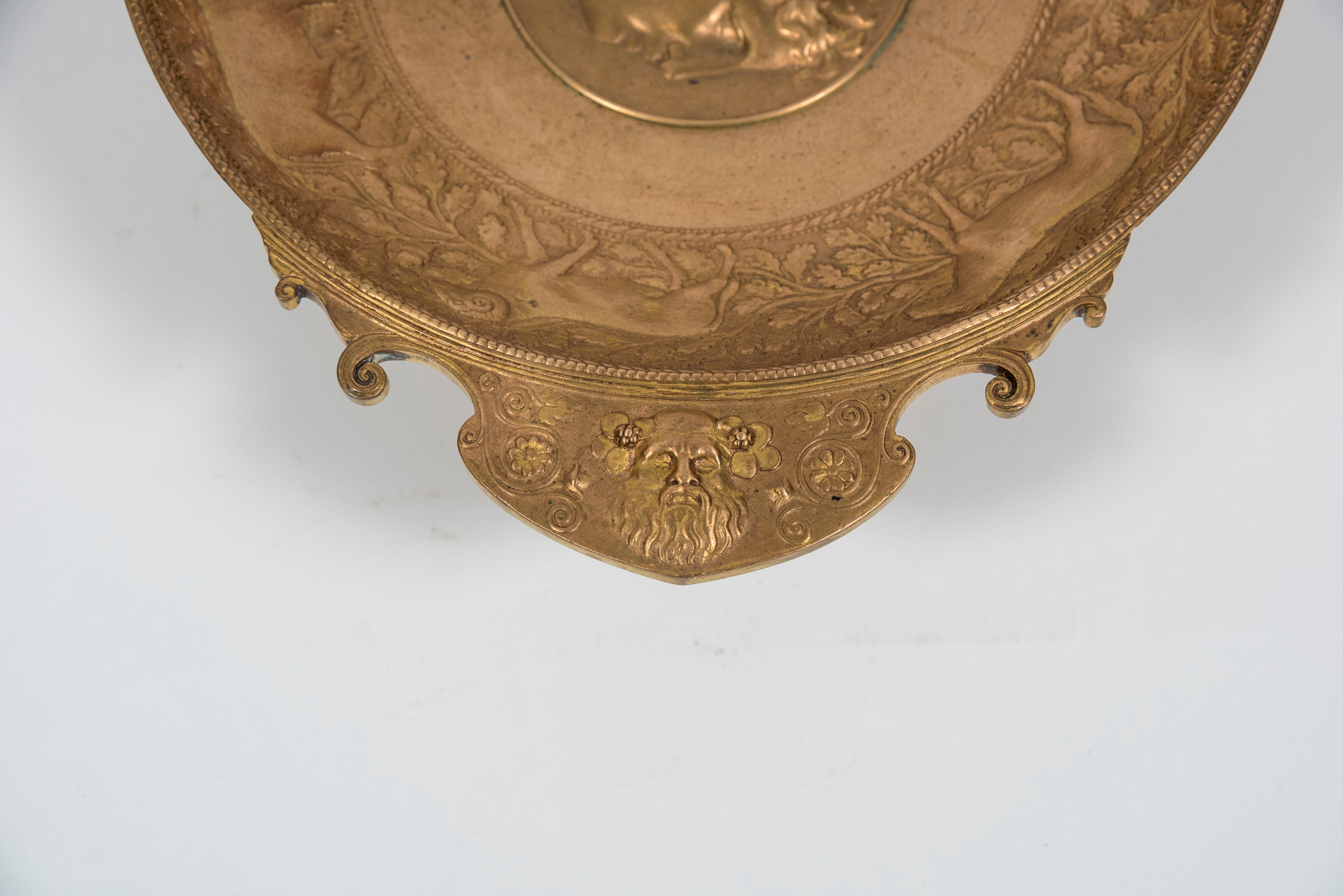 19th Century Neoclassic Bronze Bowl by Barbedienne In Good Condition For Sale In Bois-Colombes, FR