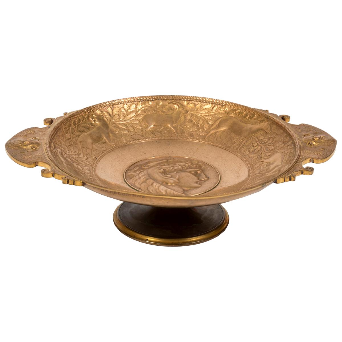 19th Century Neoclassic Bronze Bowl by Barbedienne