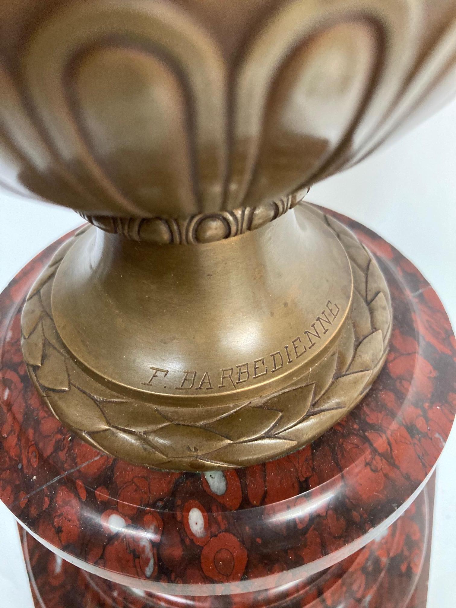 XIX Century Neo-Classic Bronze Vase by Barbedienne For Sale 1