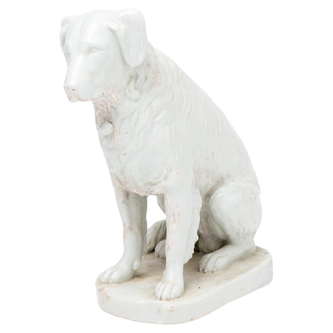 Scultura del XIX secolo di Terranova e Labrador (Ceramica Devezas)