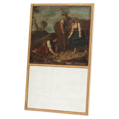 Trumeau del XIX secolo di una scena bucolica