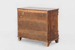 19th Century Walnut Swedish Writing Commode / Chest of Drawers