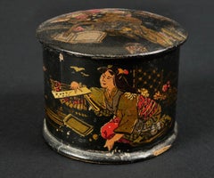 XIX Century Wooden Laquered Oriental Box