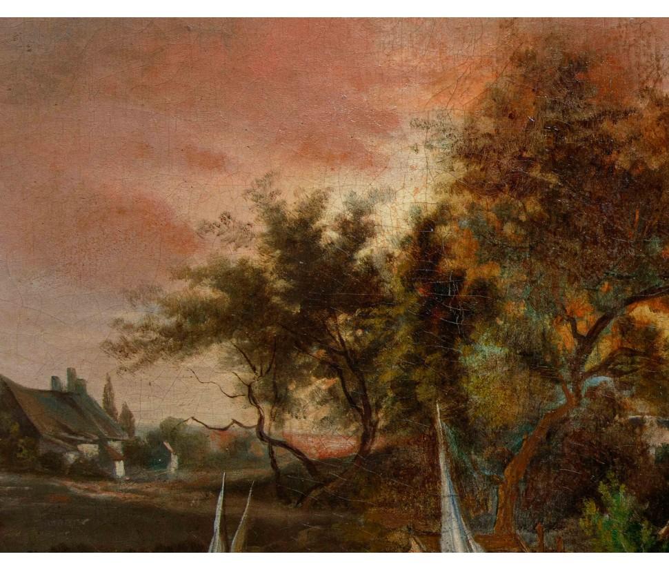 19. Jahrhundert, Landschaftspaar (Italian) im Angebot