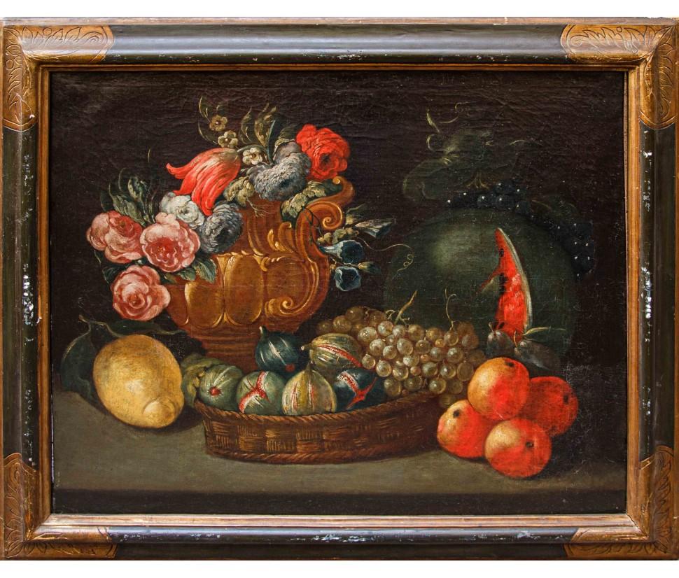 XIX secolo, Natura morta con frutti (Italian) im Angebot