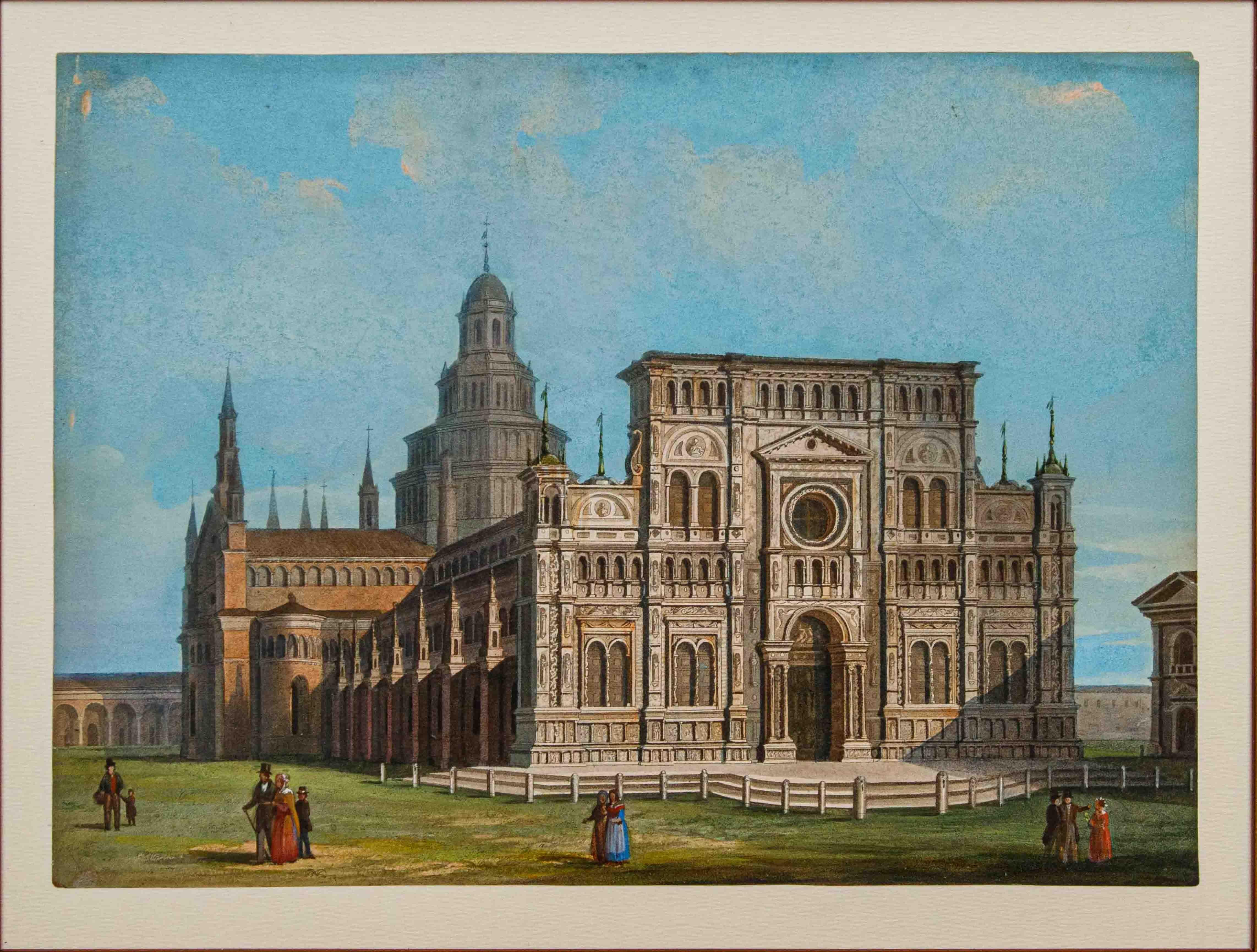 Altro XIX secolo, Otto vedute di Milano in vendita