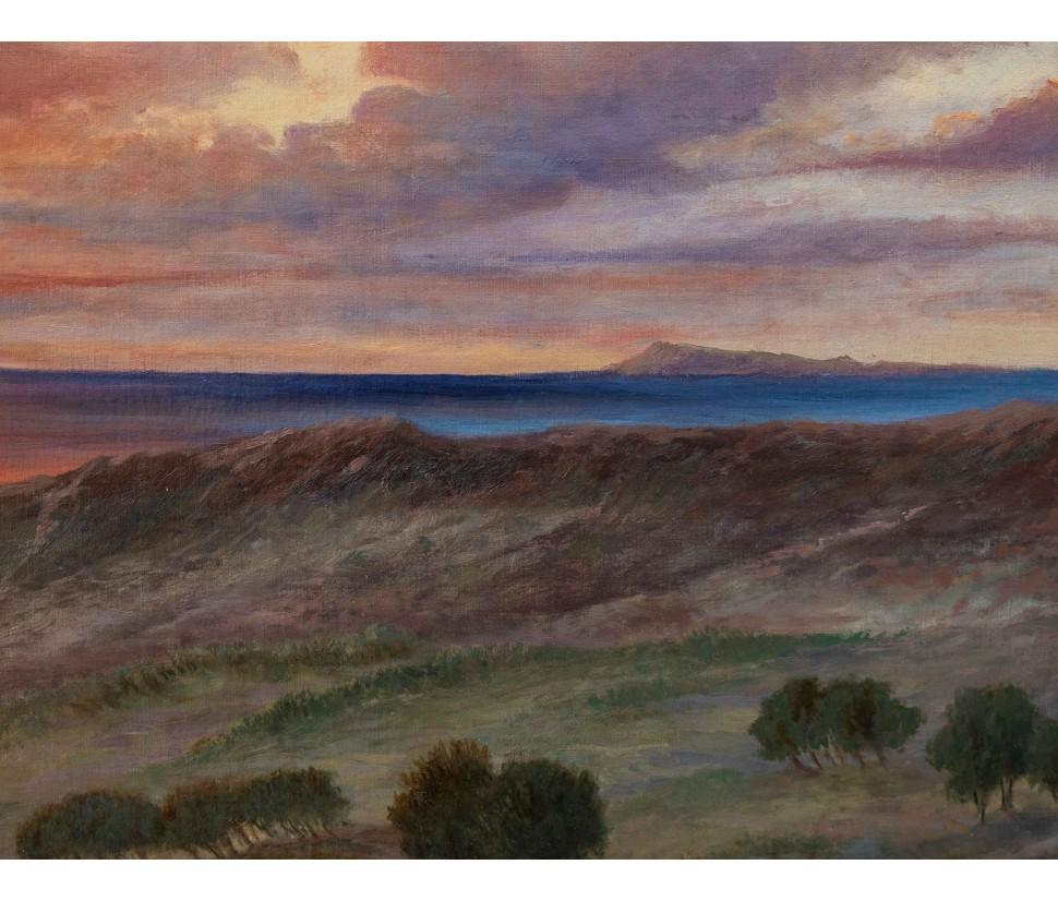XIX secolo

Paesaggio al tramonto

Olio su tela, cm 81 x 105

Con cornice, cm 108 x 131